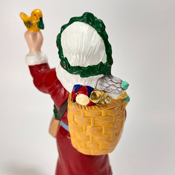 Vtg Old World Santa Claus Figure Provincial Mold Hand Painted Ceramic 90s - Picture 9 of 15